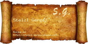 Stelzl Gergő névjegykártya